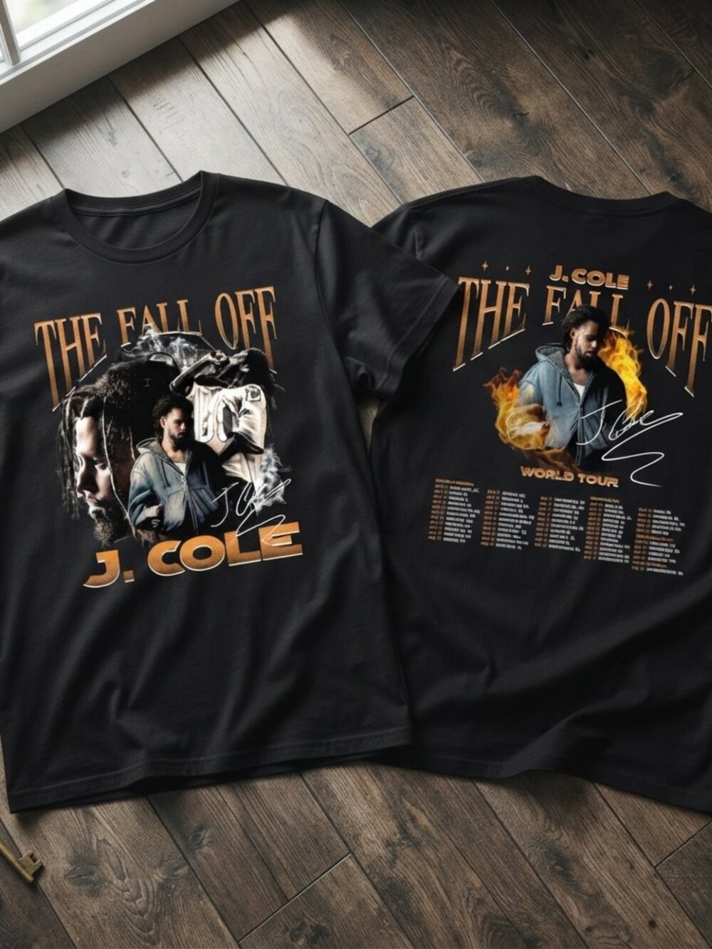 J.Cole The Fall Off World Tour Vintage Graphic T-Shirt